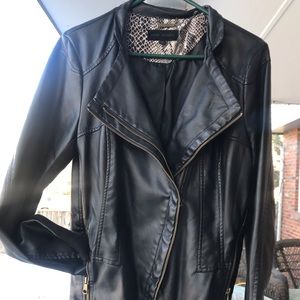 Faux Leather Moro Jacket